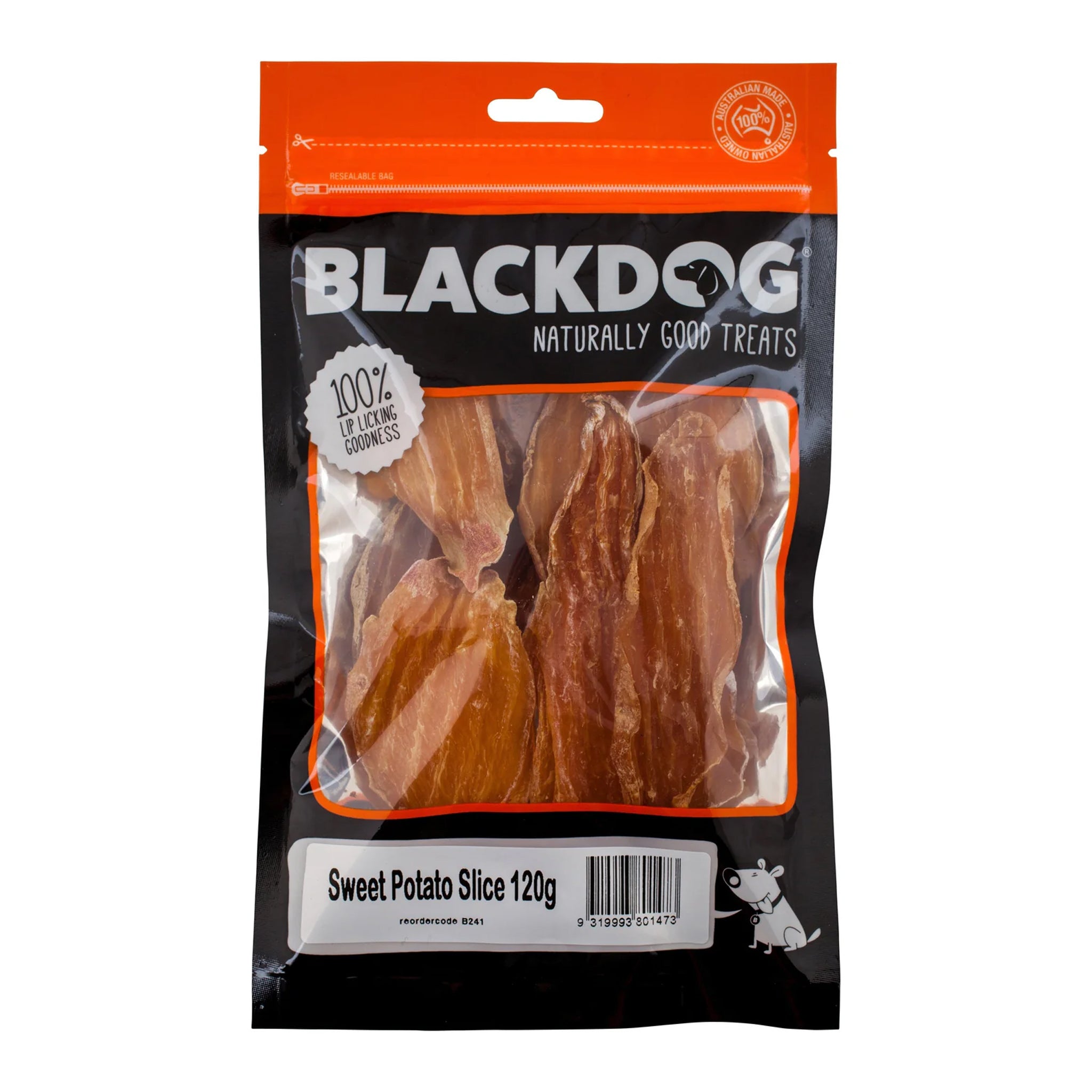 Blackdog Sweet Potato Slice Dog Treats 120g