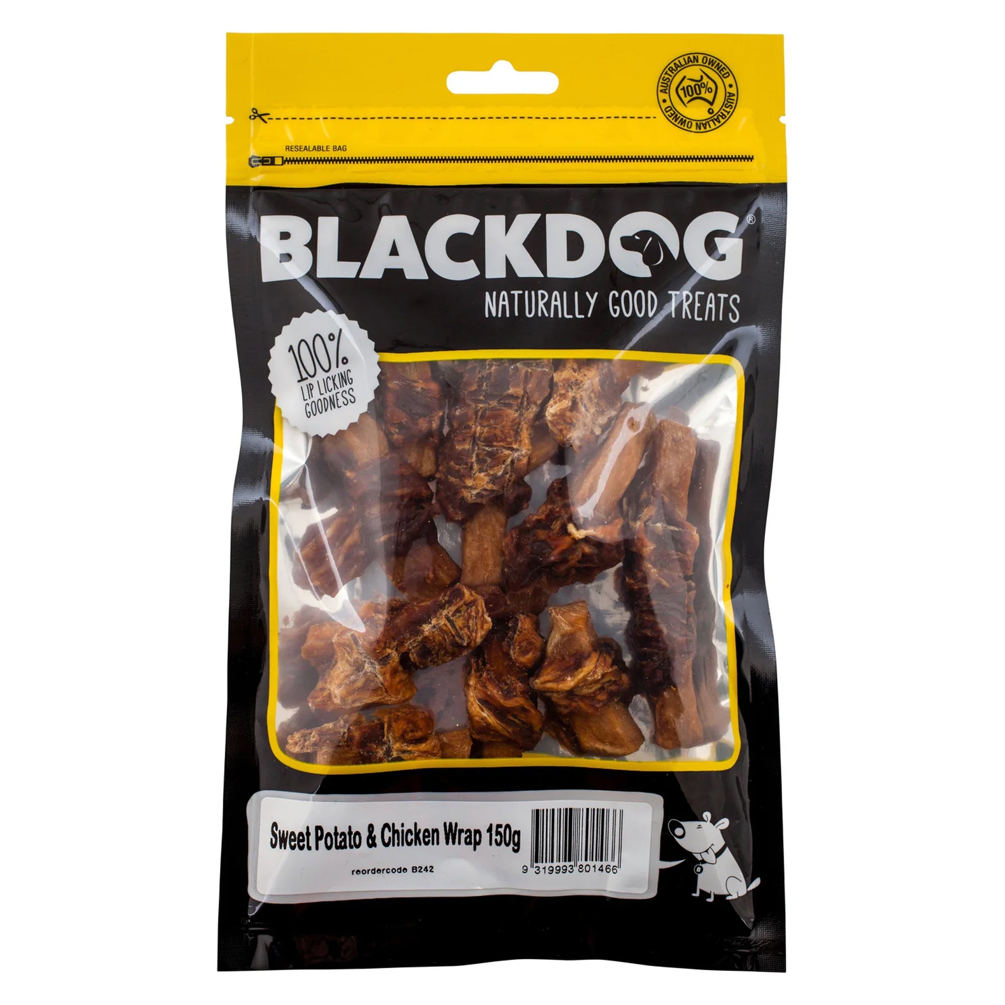Blackdog Sweet Potato & Chicken Dog Treats 150g