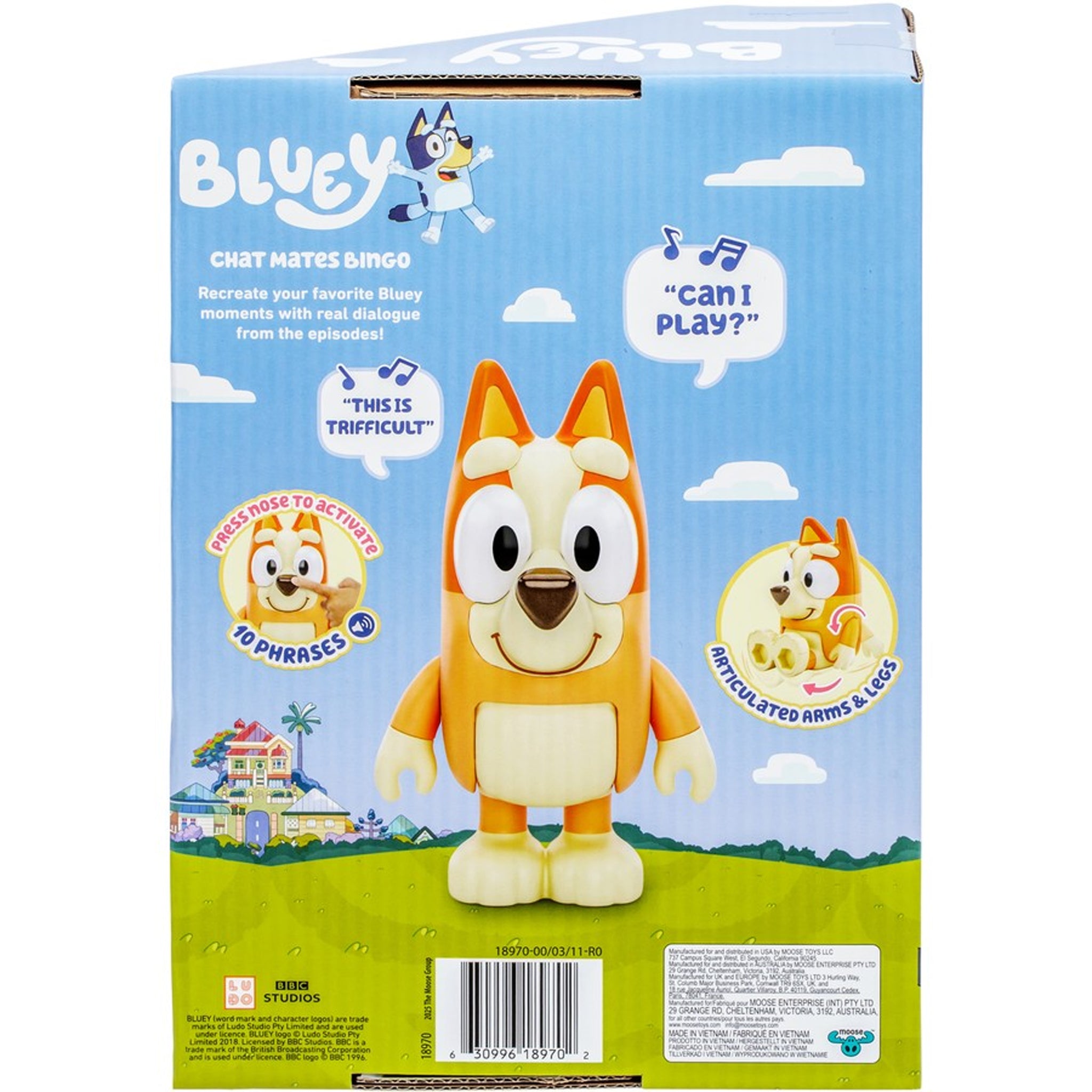 Bluey Chat Mates Talking Figures – Single Pack (Assorted)