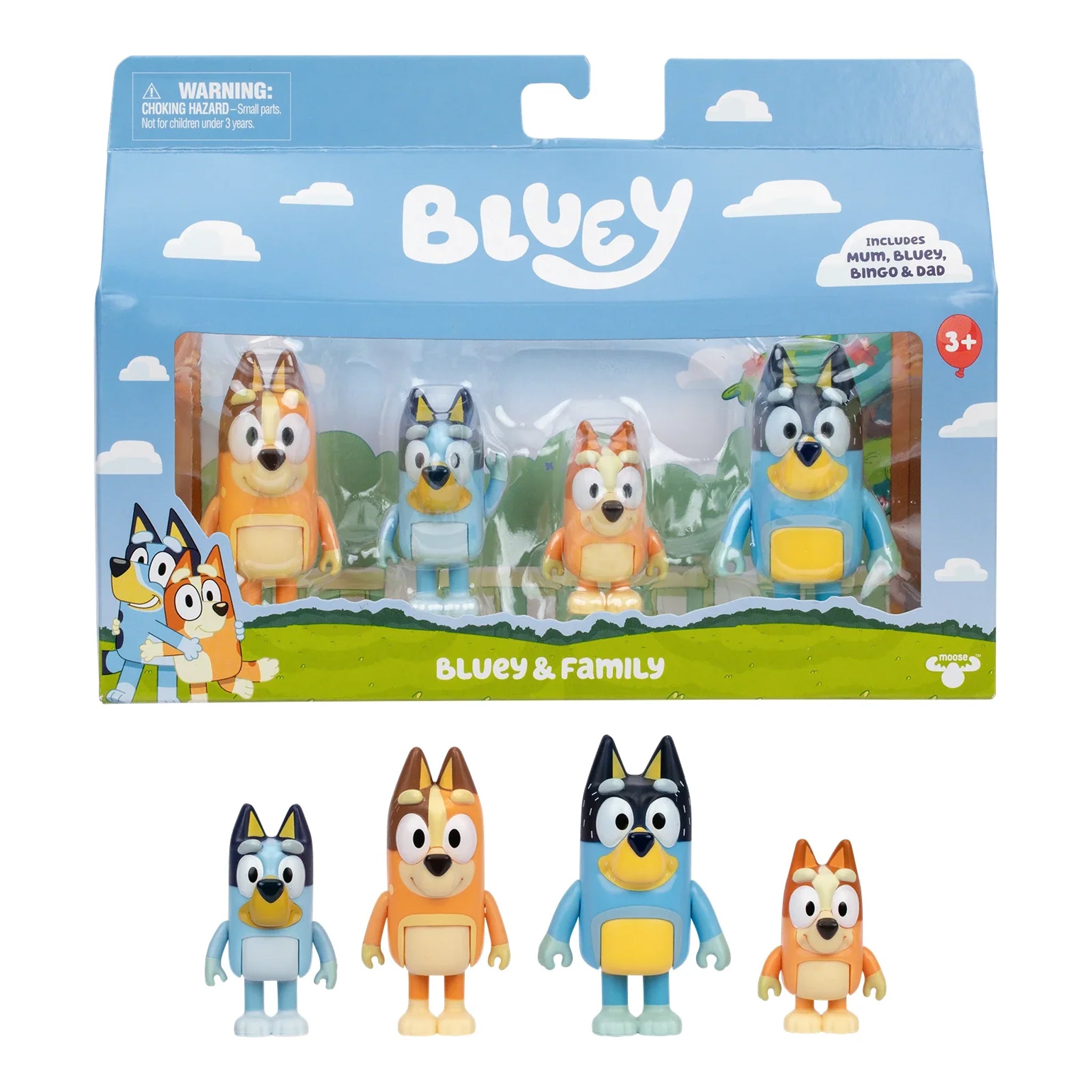Bluey Series 13 Figure 4 Pack assorted