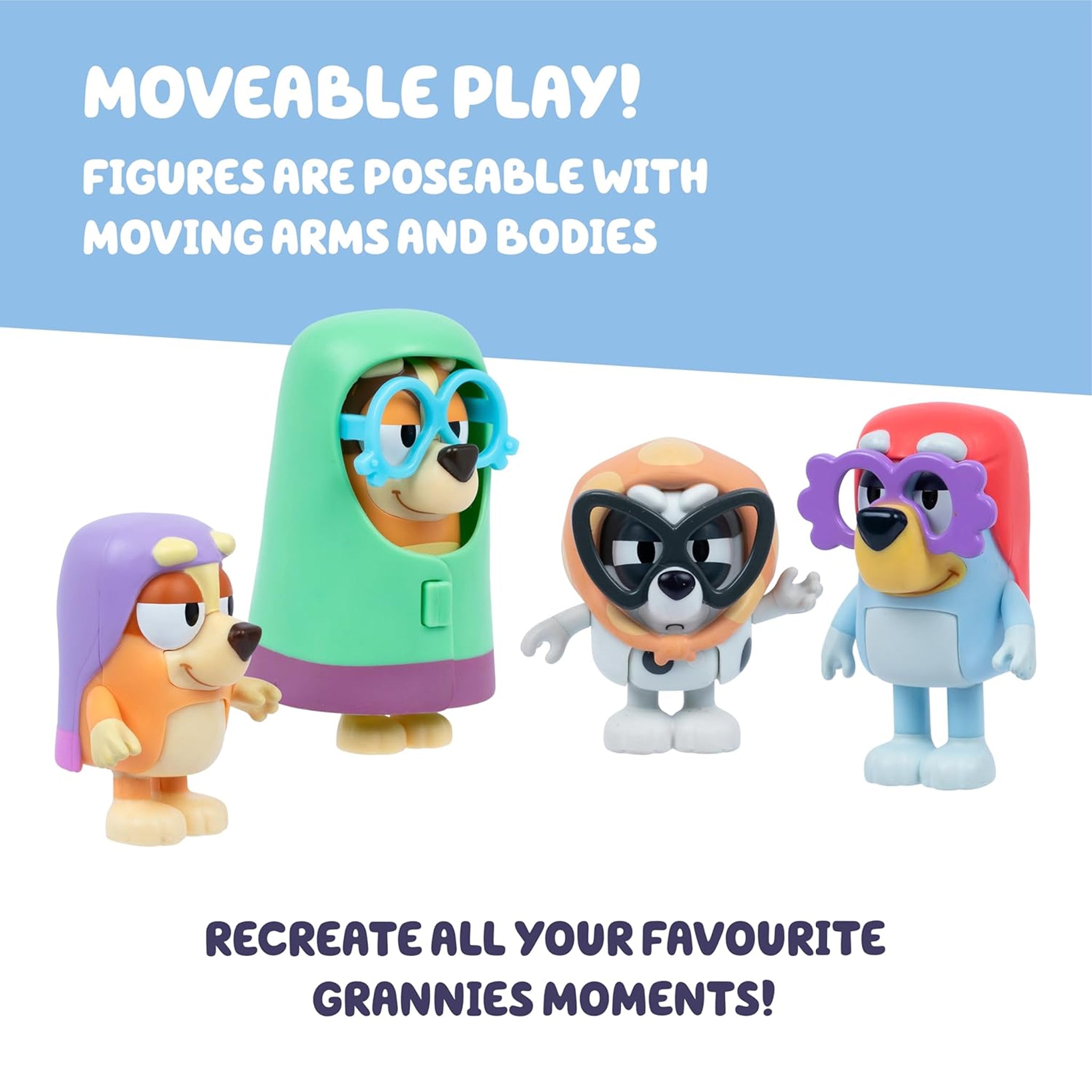 Bluey Series 14 Figure 4 Pack Grannies assorted