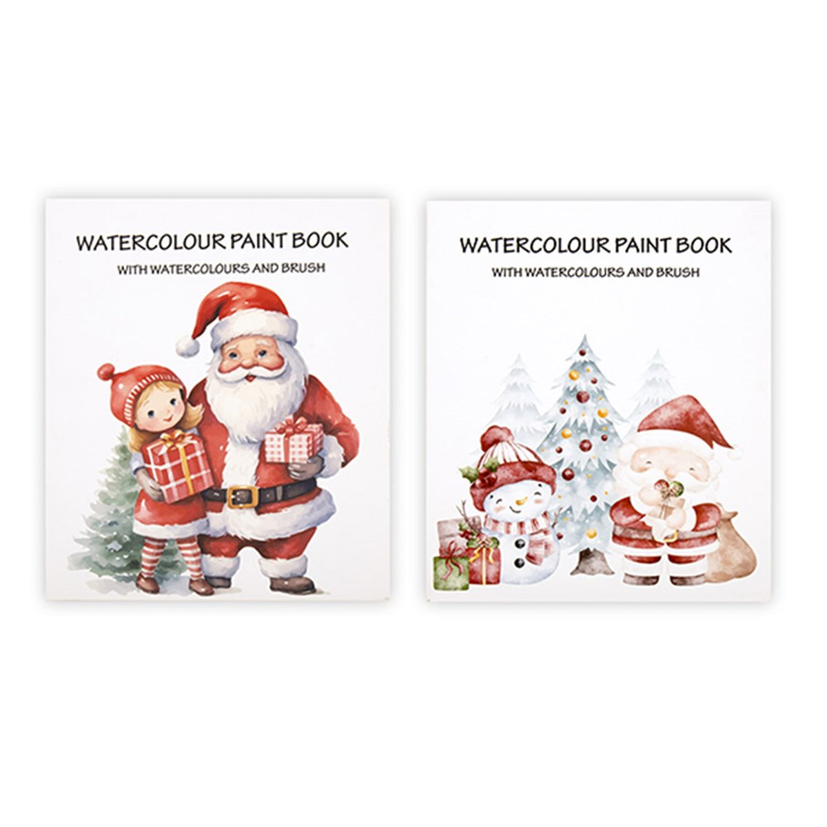 Book Colouring Xmas Set Watercolour Assorted