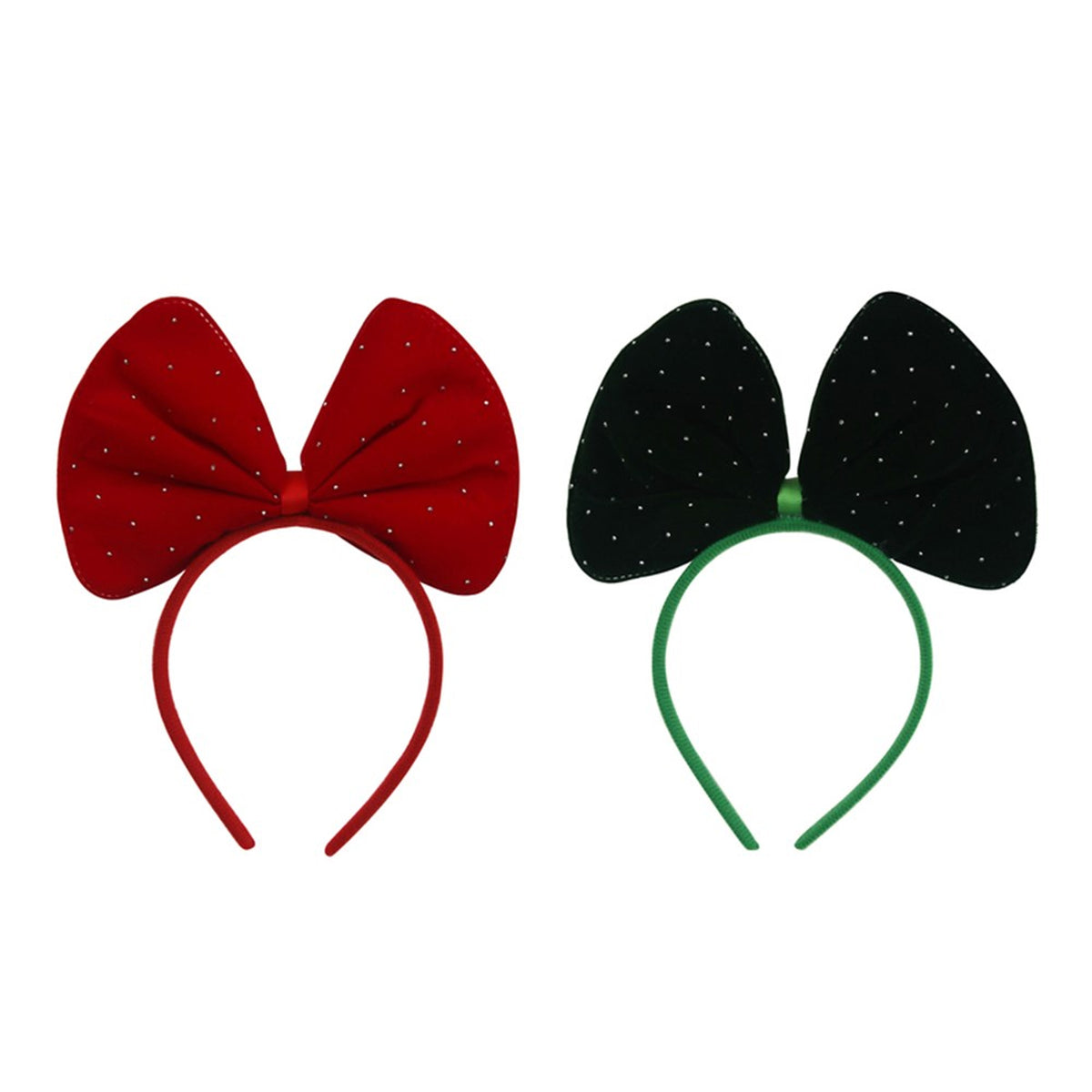 Bow Headband With Diamante Specks assorted