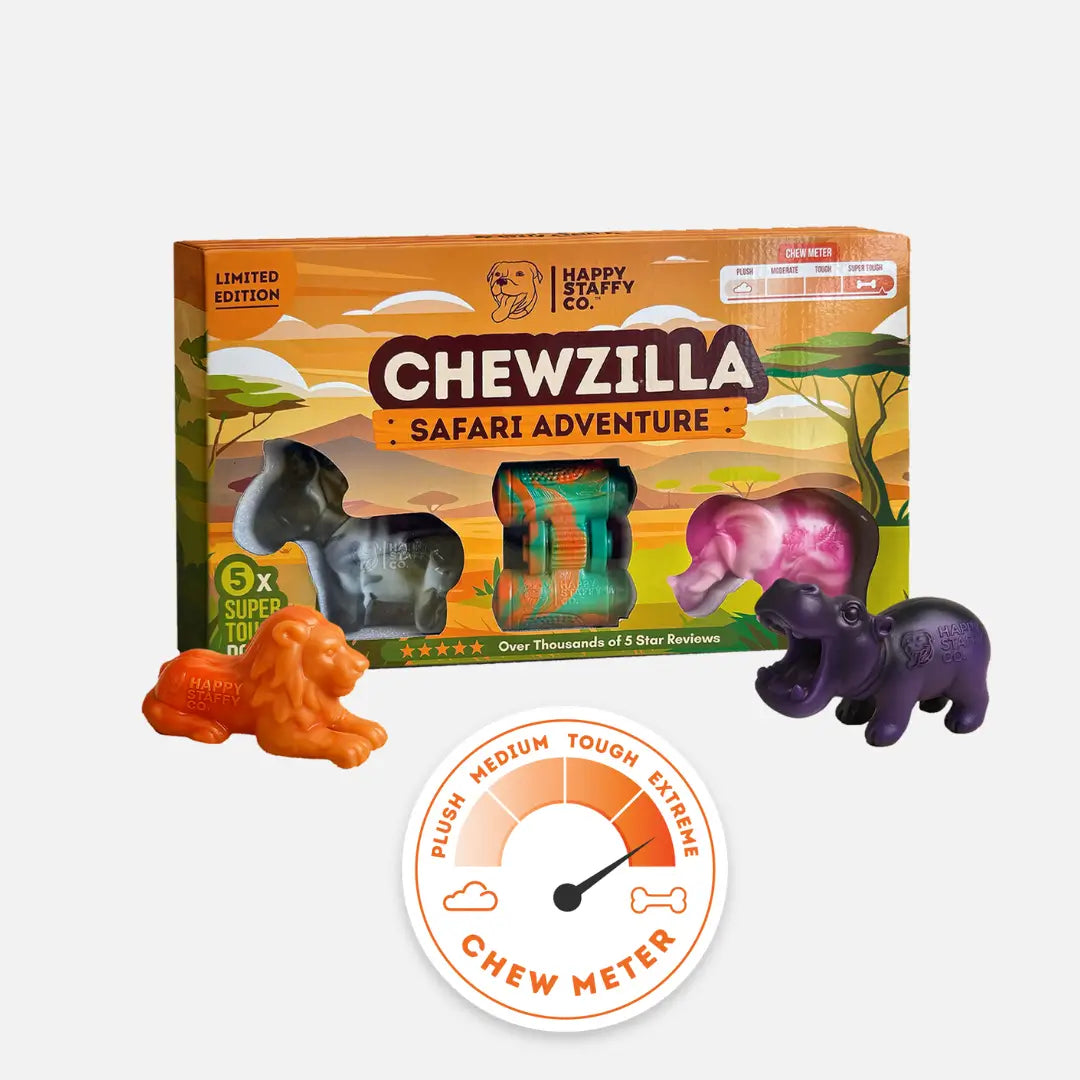Happy Staffy Chewzilla Safari Collection
