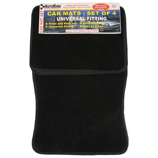 AUTOKING Carpet Mat Set 4 Black