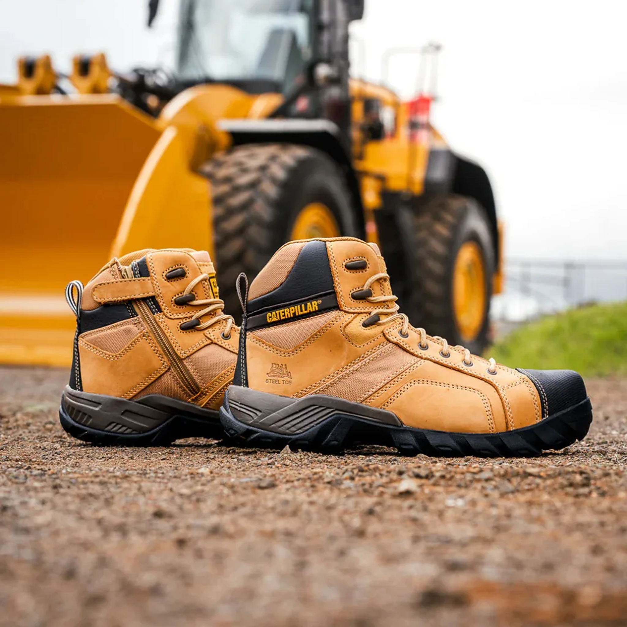 CAT Argon Steel Toe Zip Boot