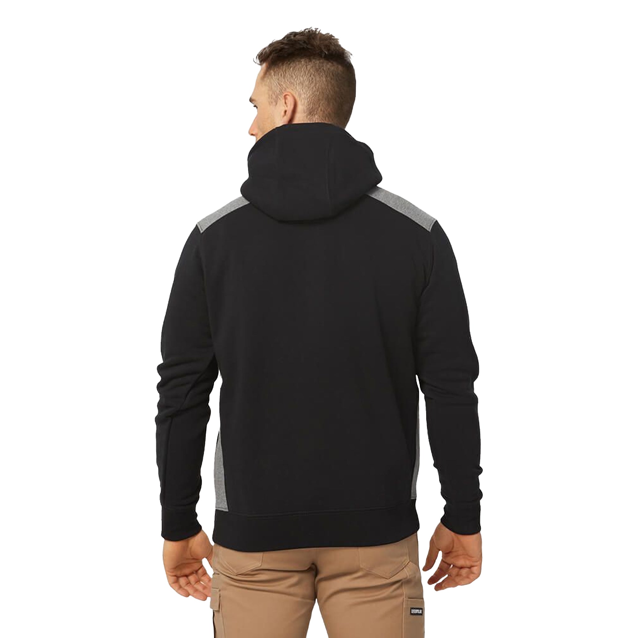 CAT Logo Panel Hooded Sweatshirt