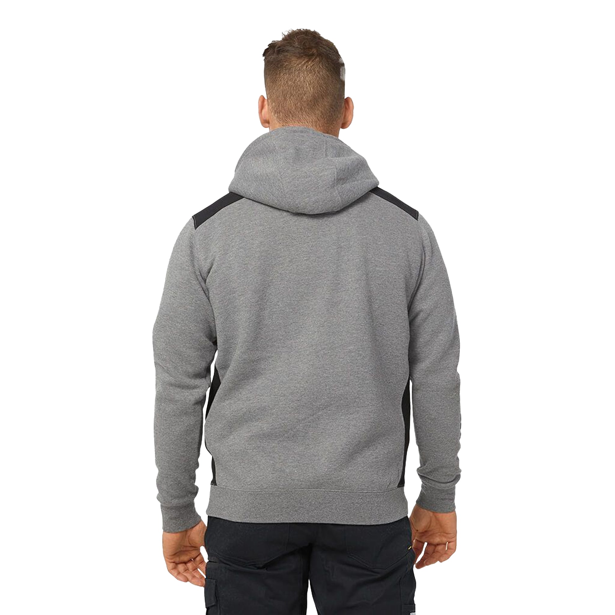 CAT Logo Panel Hooded Sweatshirt