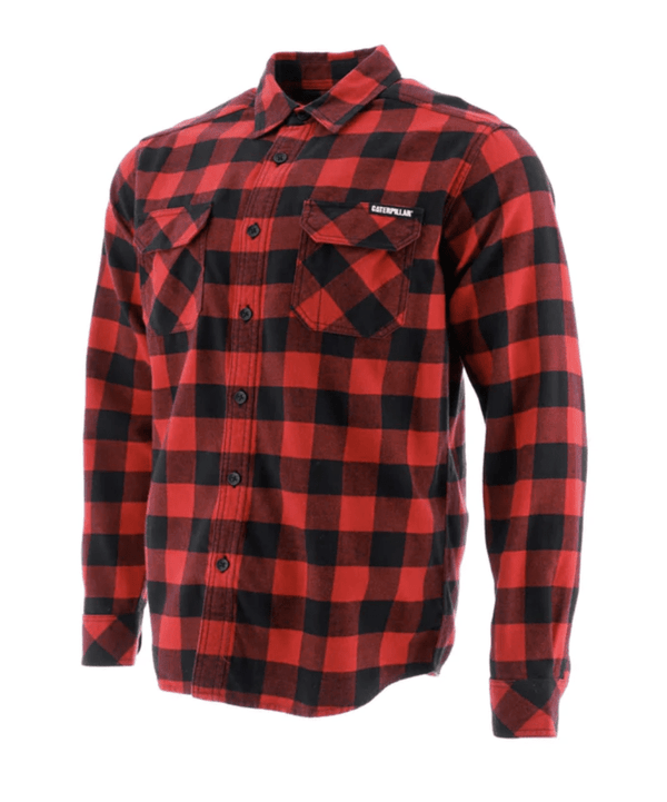 CAT Buffalo Check Plaid Work Shirt