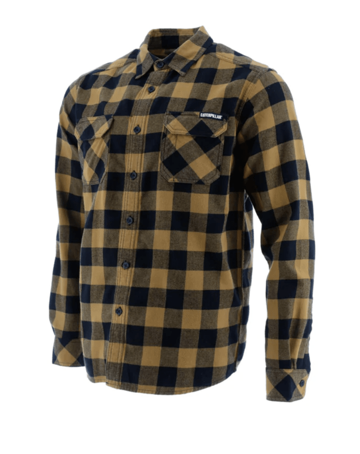 CAT Buffalo Check Plaid Work Shirt