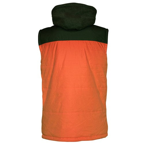 CAT Hi Vis Hooded Work Vest - Zip Off Hood