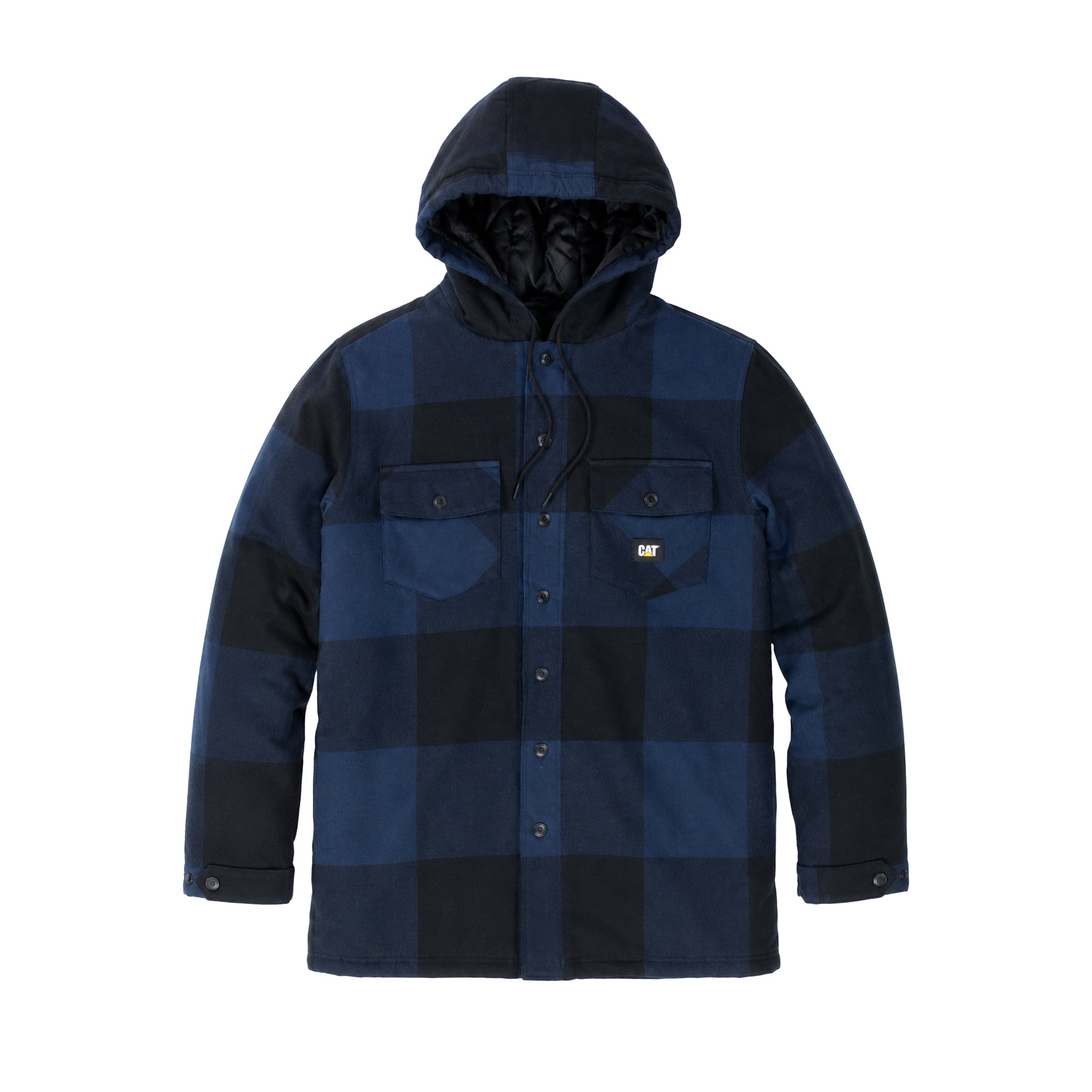 CAT Hooded Flannel Shirt Jacket