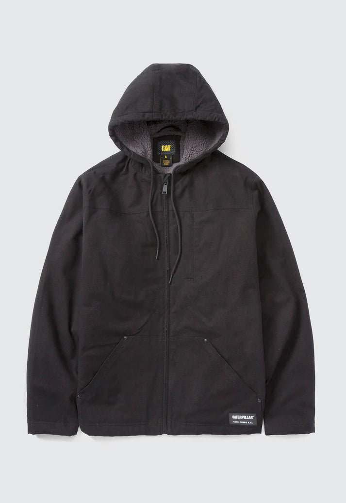 CAT Hooded Sherpa Lined Jacket
