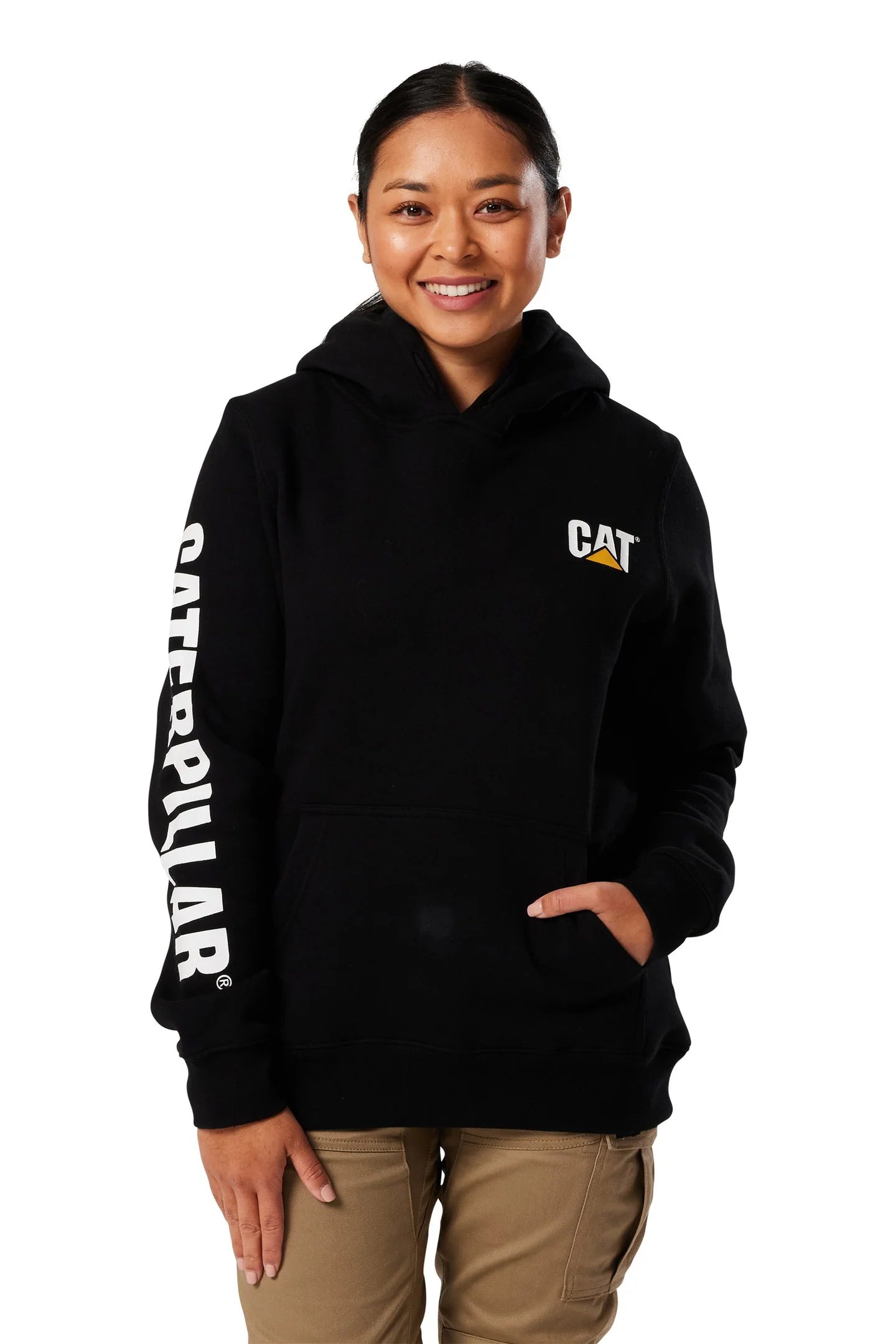 CAT Women's Trademark Banner Pullover Hoodie