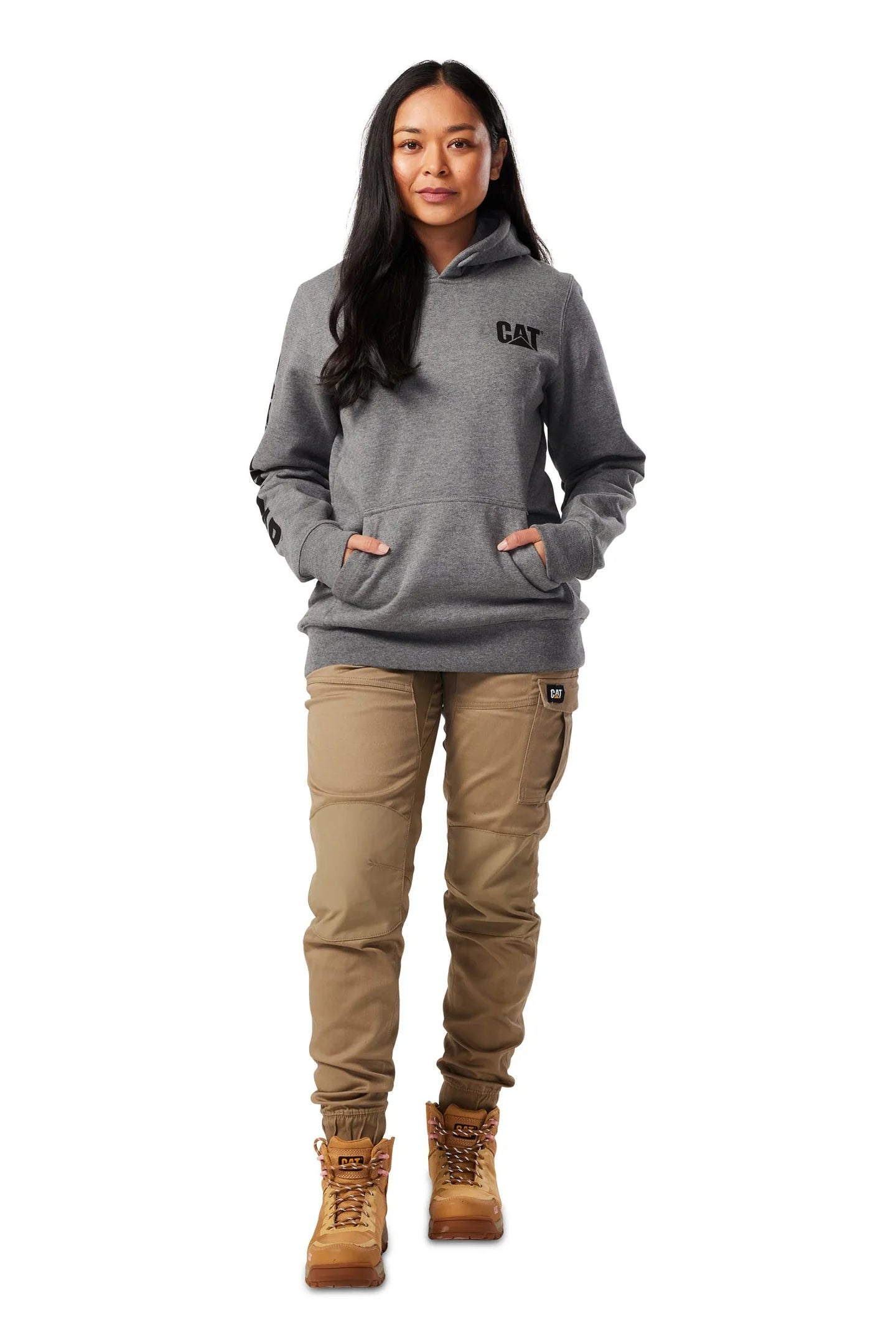 CAT Women's Trademark Banner Pullover Hoodie