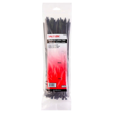 VOLTFLOW Cable Ties 300 x 4.8mm 100pce Black