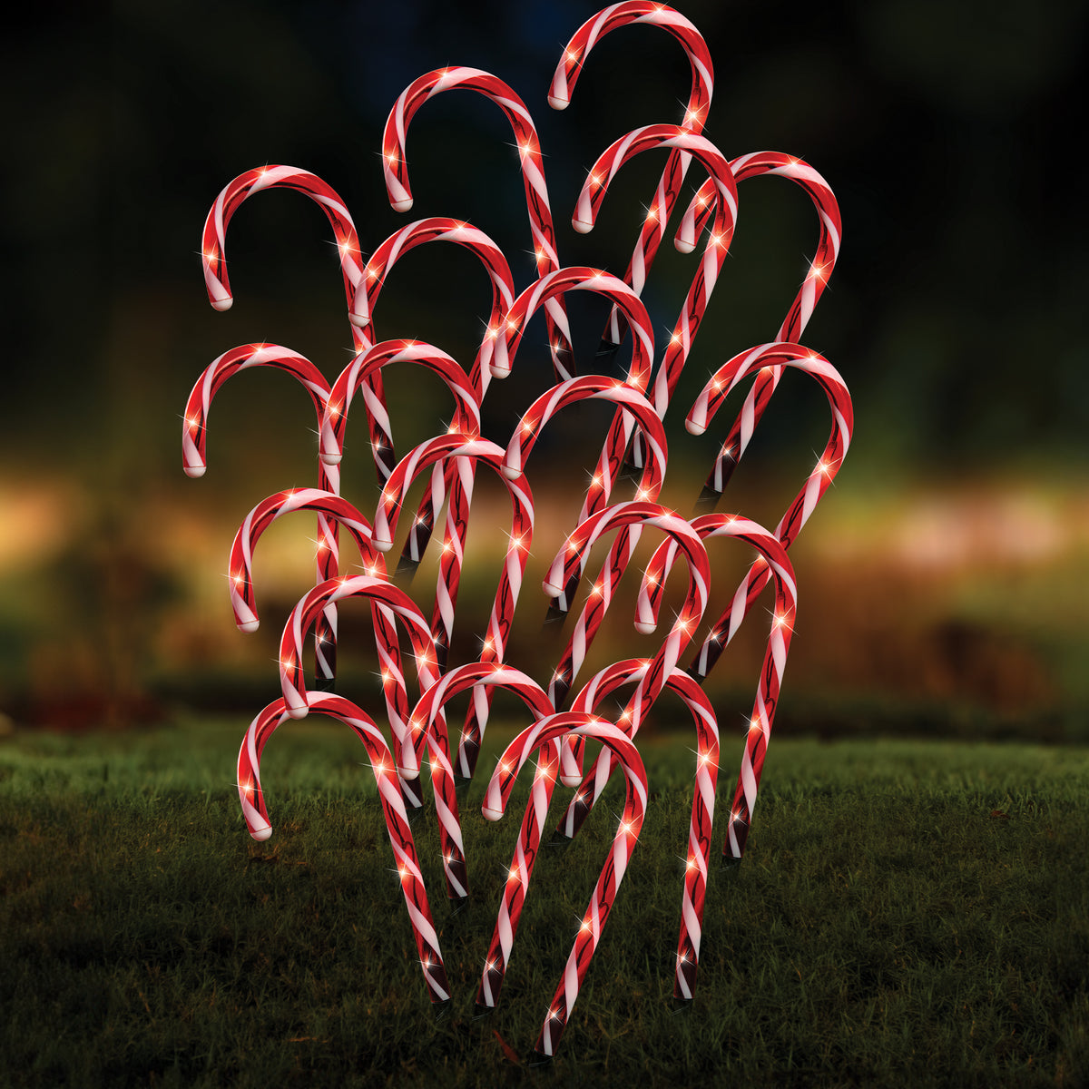 LED Path Candy Canes 20pk