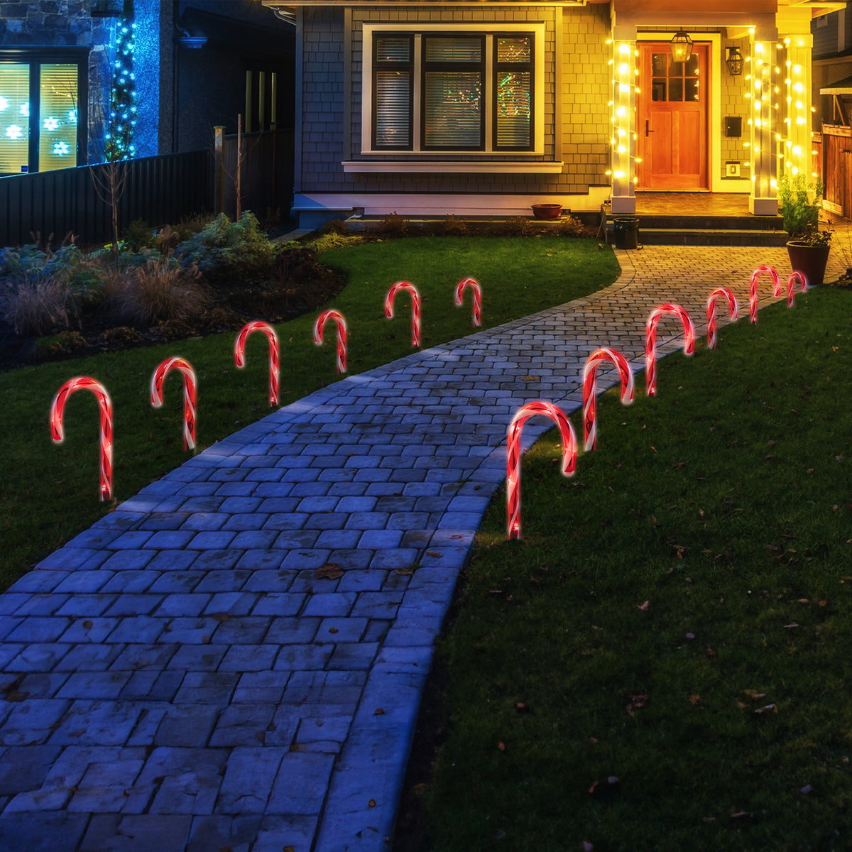 LED Path Candy Canes 20pk