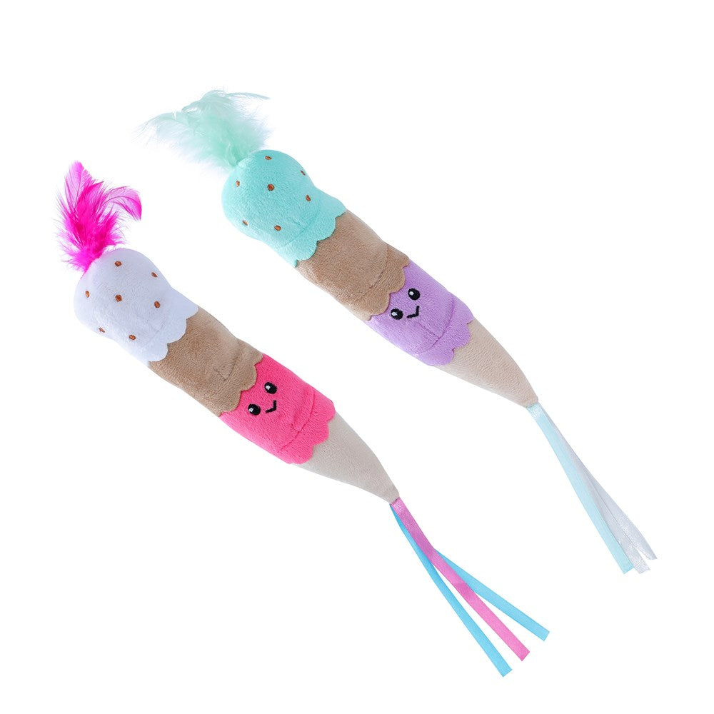 Cara Cat Ice Cream Plush Toy (15cm) – Assorted