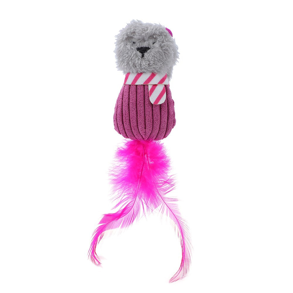 Cara Cat Plush Animals Cat Toy 4 Pack - Assorted