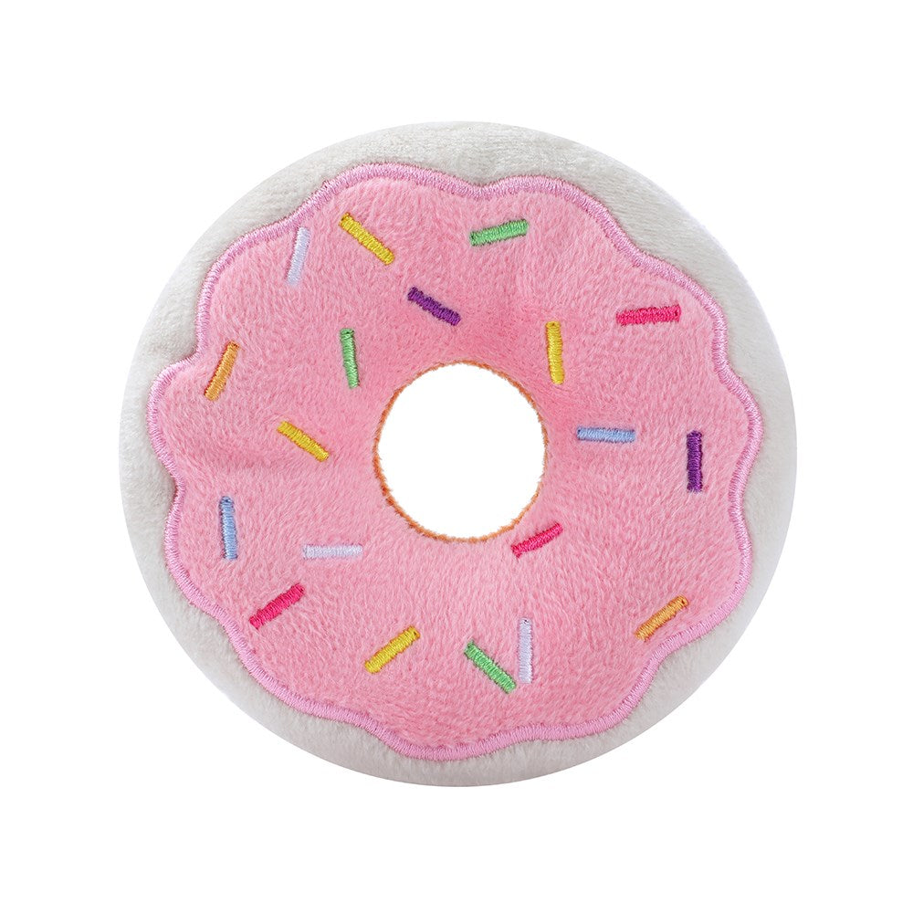 Cara Cat Plush Embroidered Donut Cat Toy – 2 Pack (8cm)