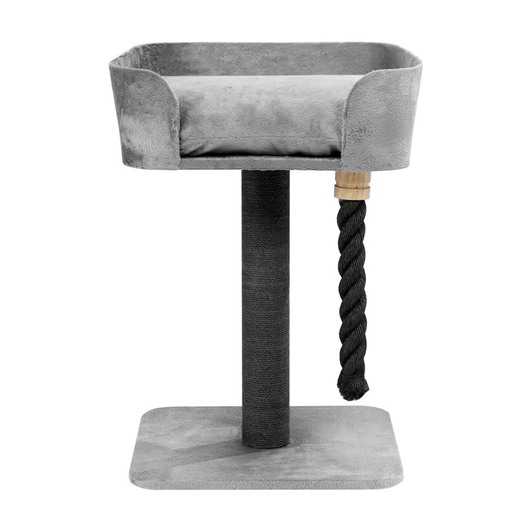 Castby Fitzroy Scratching Post – Chinchilla Plush (40 × 40 × 60cm)