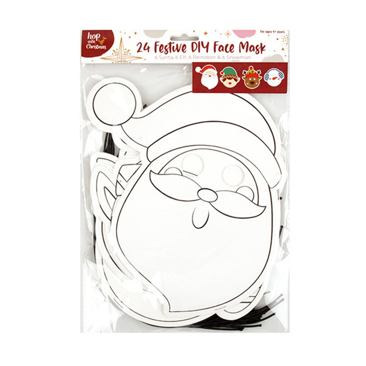 Face Mask Christmas DIY Colour 24pk