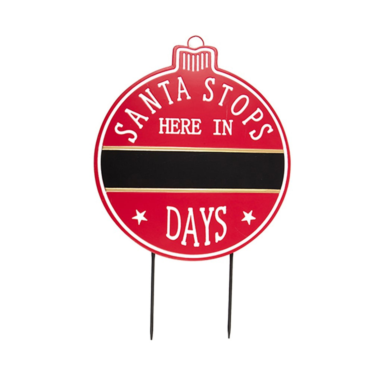 Christmas Decoration Metal Countdown Garden Stake
