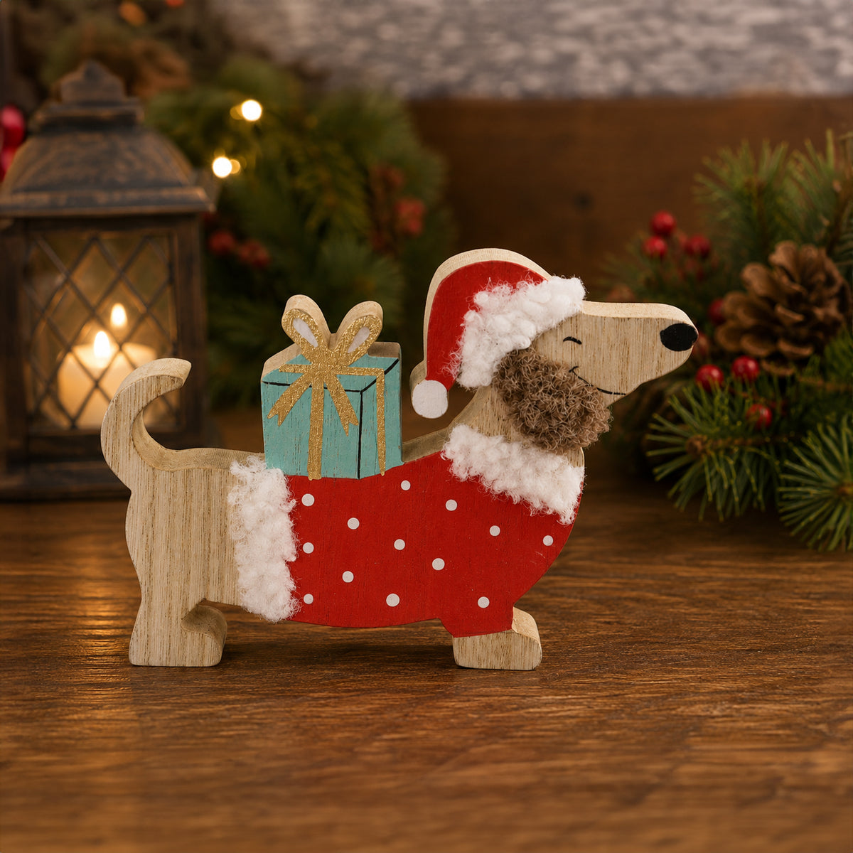 Christmas Dog Table Deco Assorted