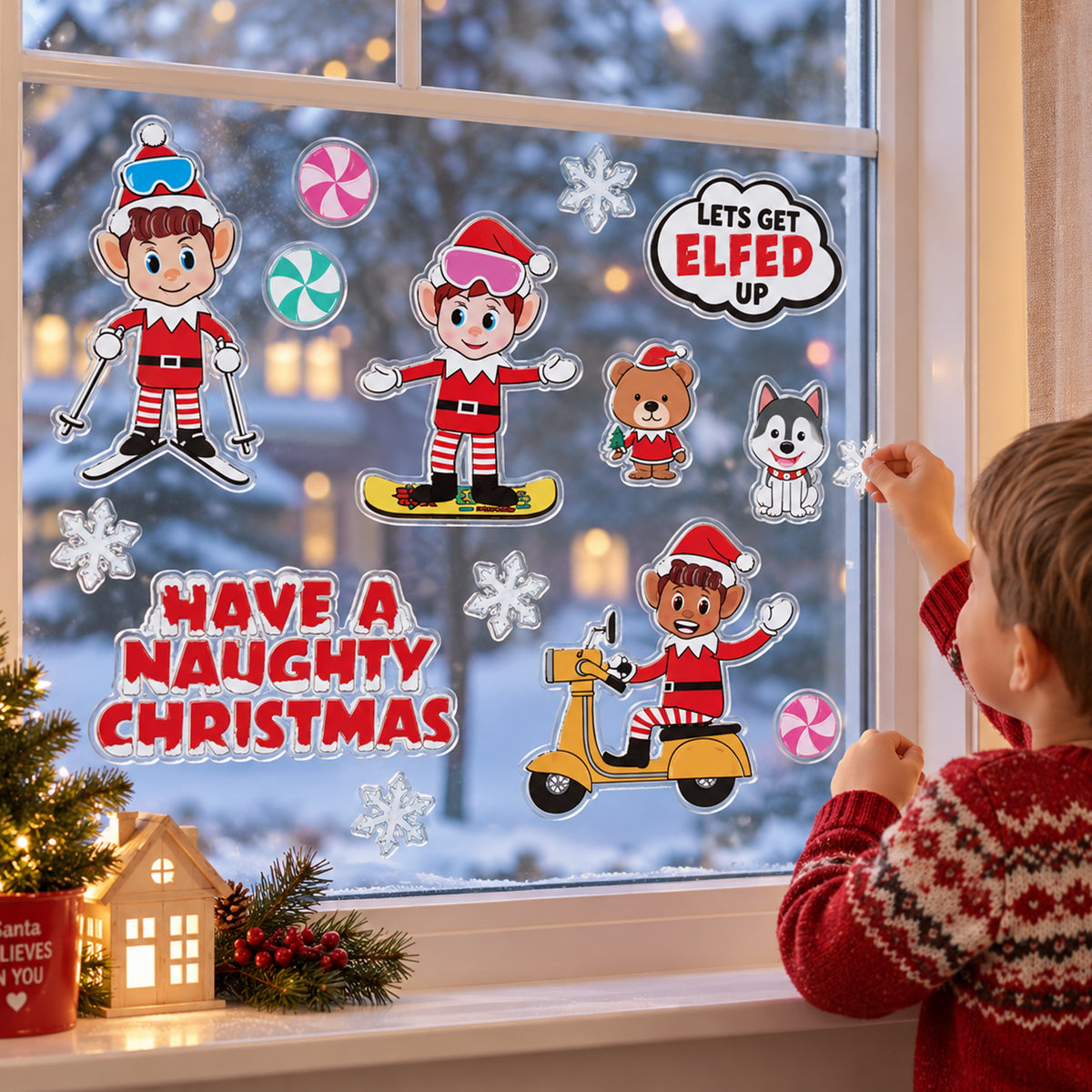 Christmas Elves Stickers