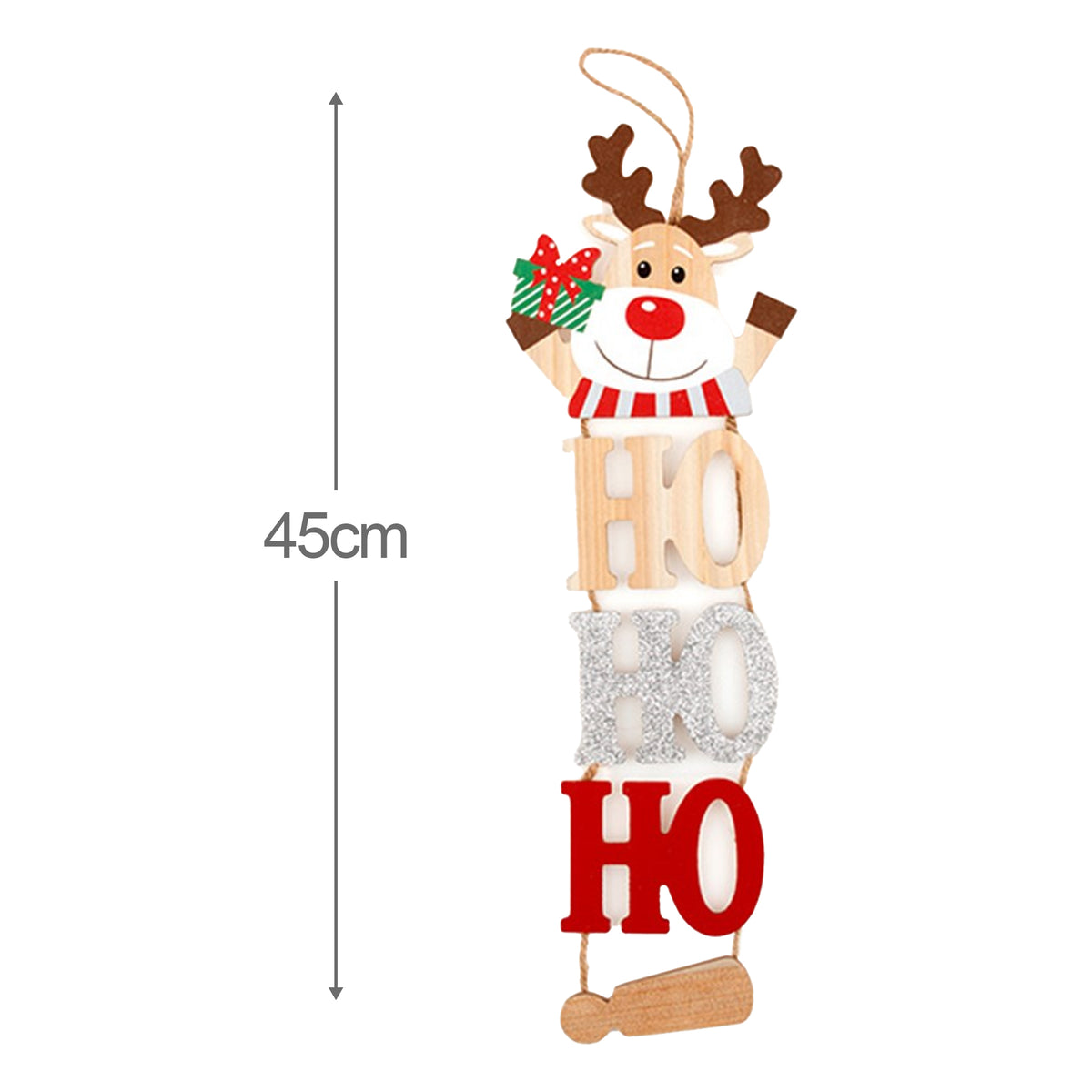 Christmas Hanging Pendant Sign 45cm Assorted