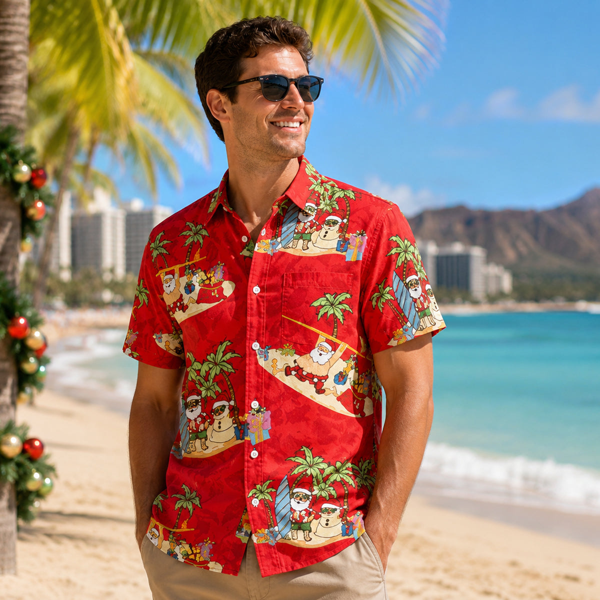 Christmas Hawaiian Shirt Mens Assorted