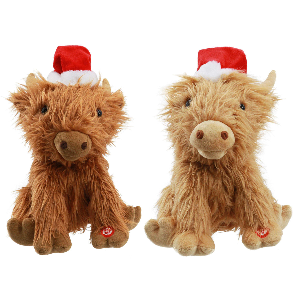Christmas Highland Cow Musical Assorted