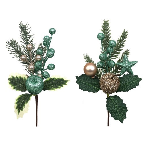 Christmas Picks - Sage Assorted