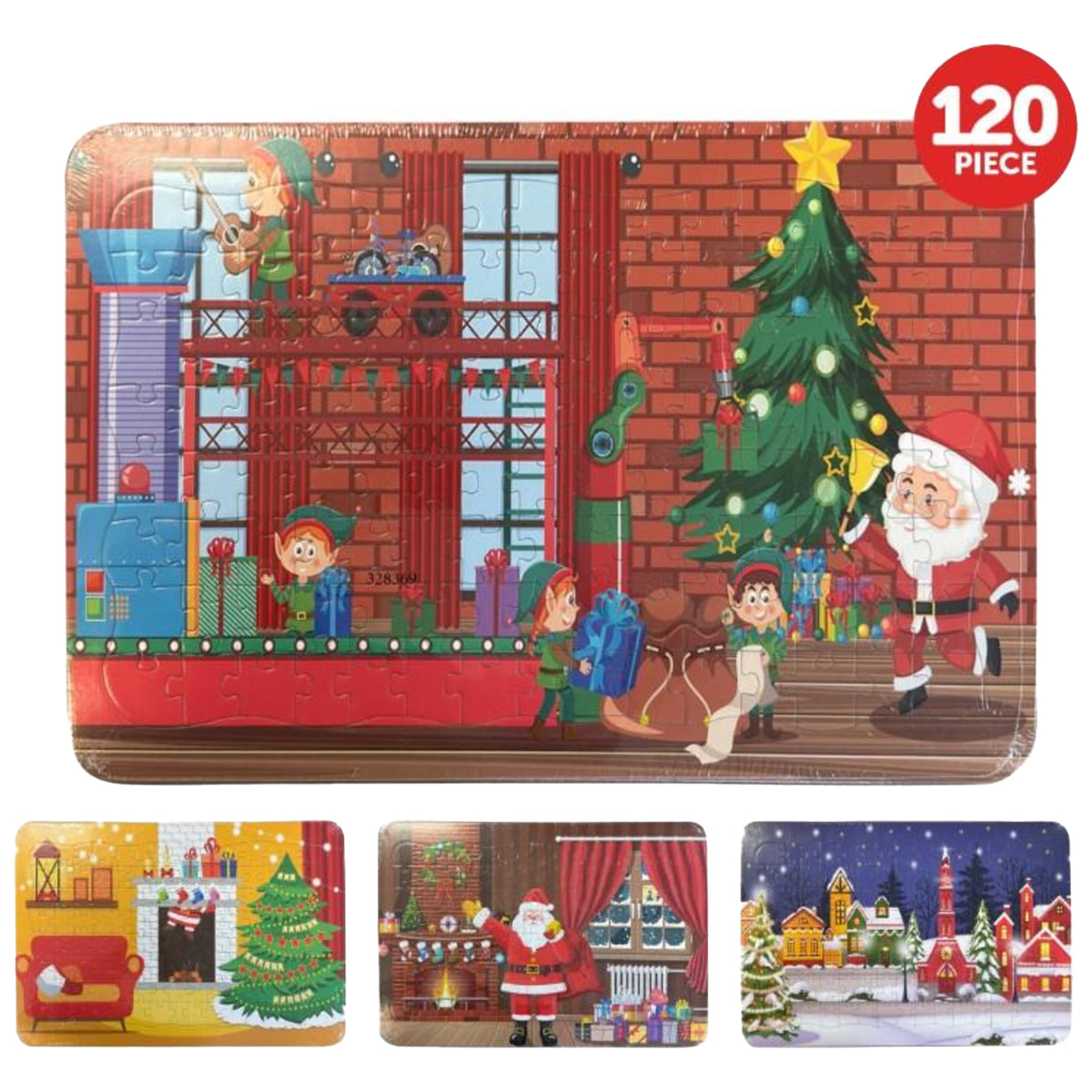 Christmas Puzzle 120pc Assorted
