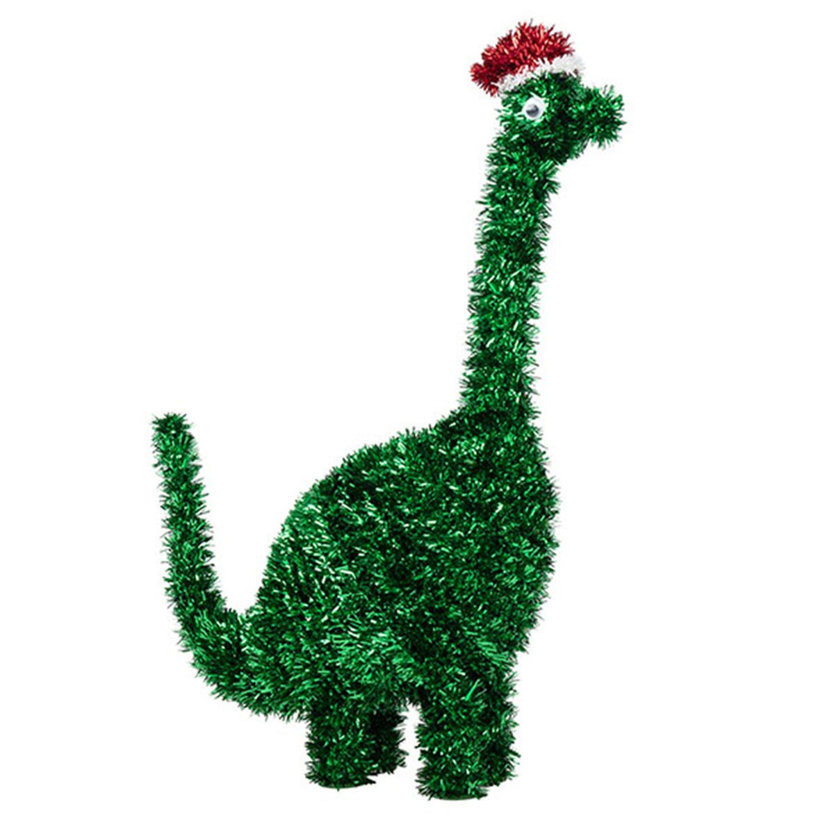 Christmas Table Tinsel Dinosaur Decoration 35cm