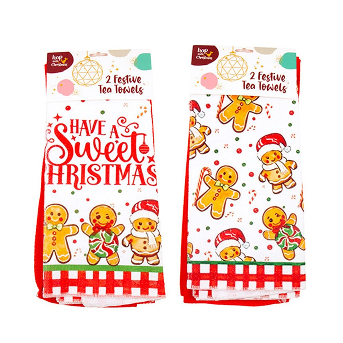 Christmas Tea Towel 2Pk