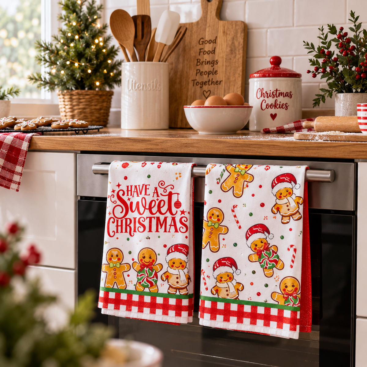 Christmas Tea Towel 2Pk