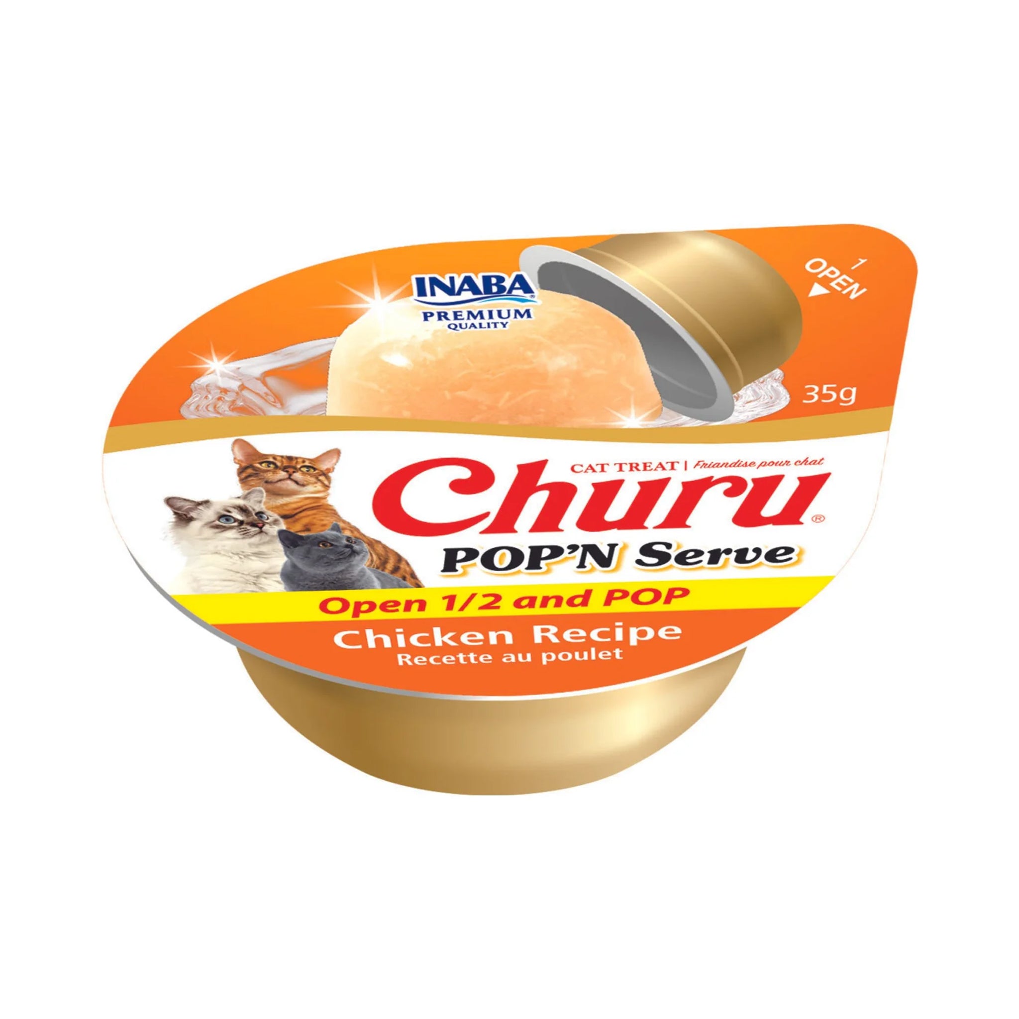 Churu Pop’n Serve Cat Treat – Chicken (2 Cups)