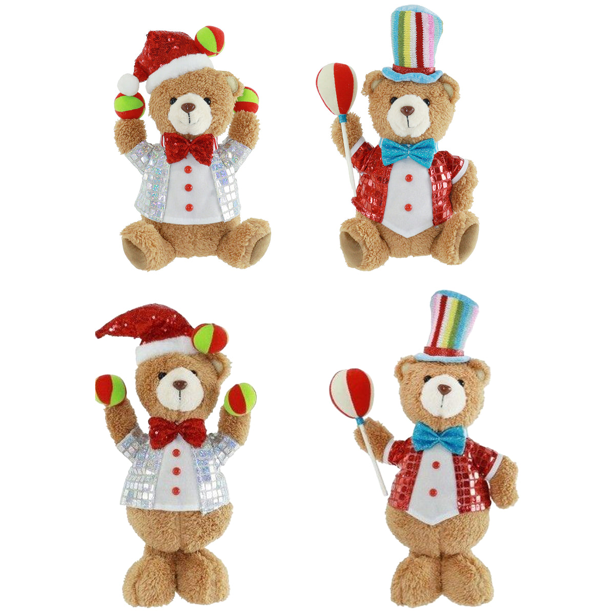 Circus Christmas Bear Assorted
