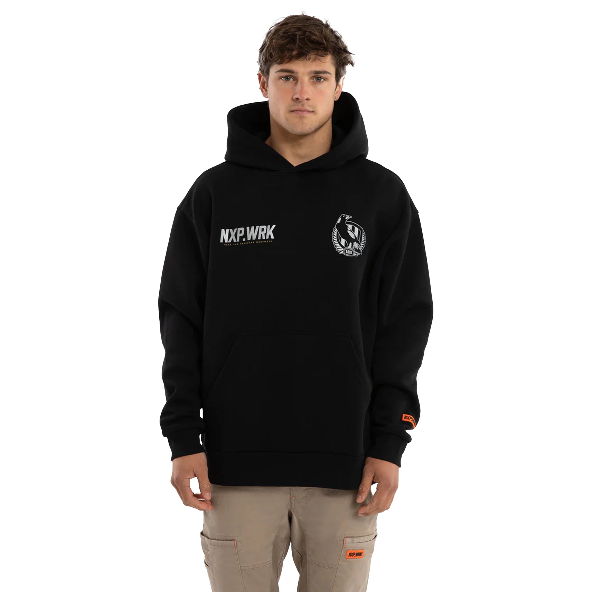 Collingwood Magpies Subject Hoodie Jet Black