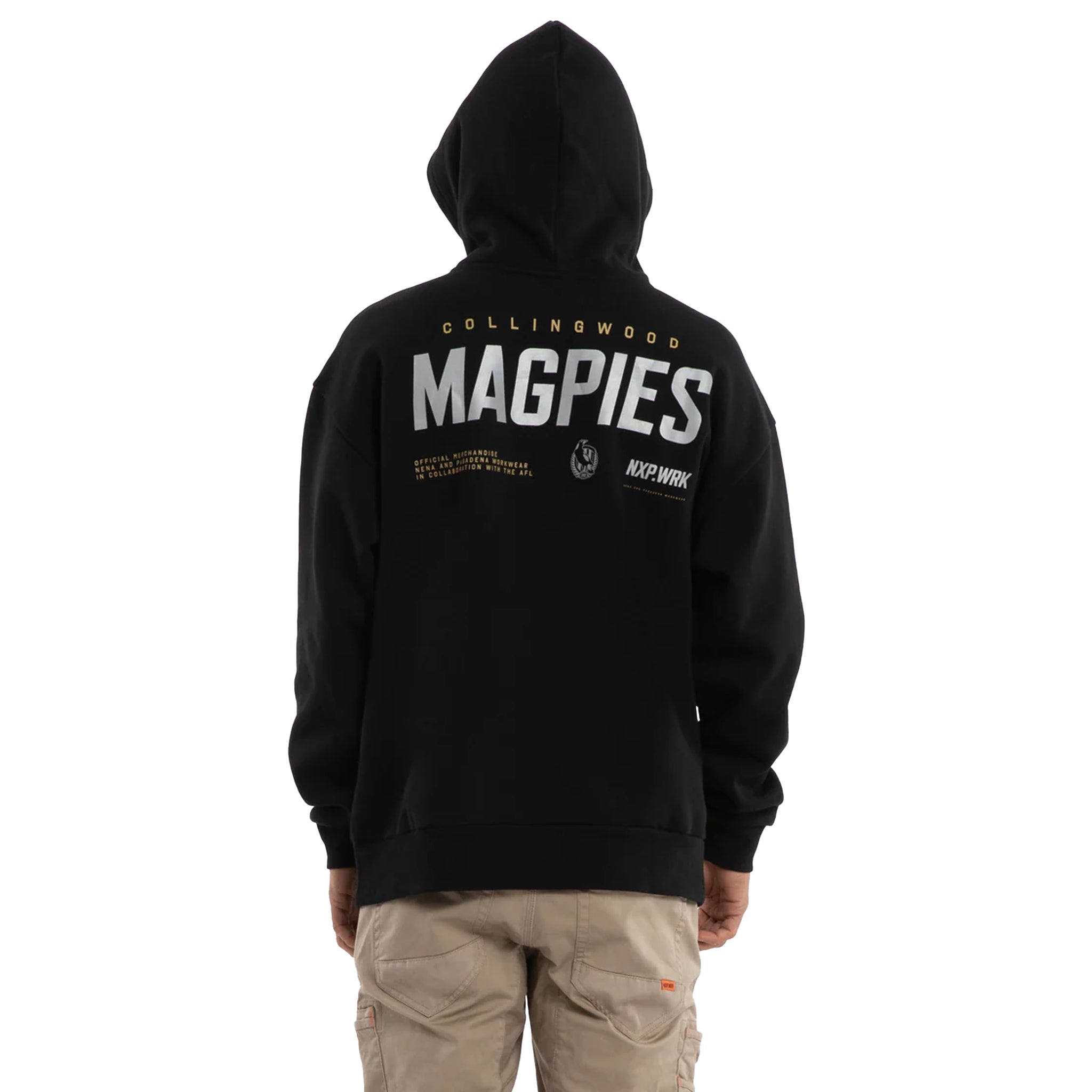 Collingwood Magpies Subject Hoodie Jet Black