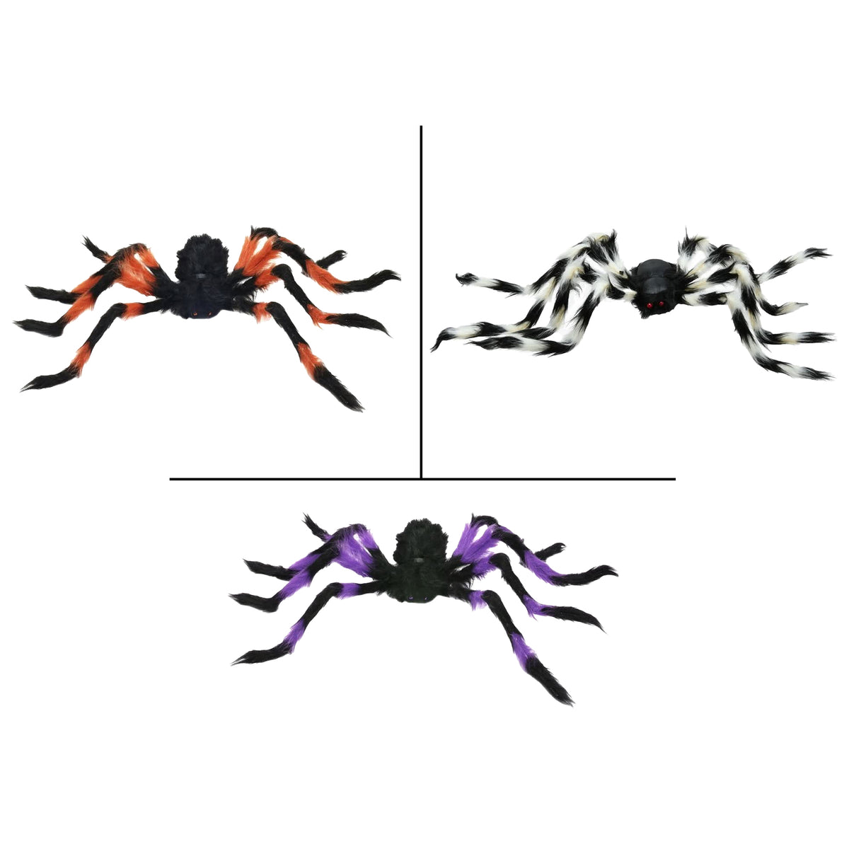 Colourful Hairy Spider 90cm Assorted