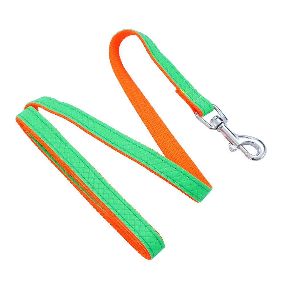 Colourful PU & Nylon Dog Leash – 1.5 × 120cm