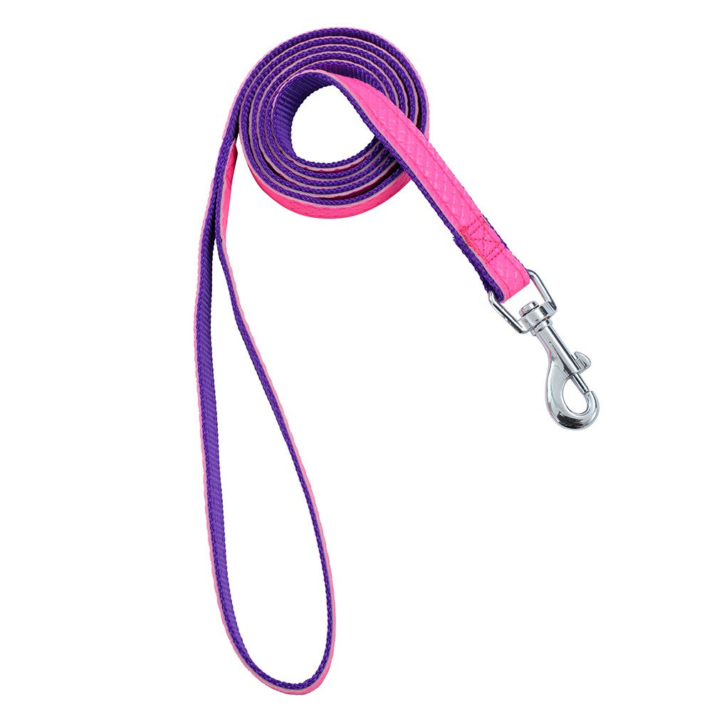 Colourful PU & Nylon Dog Leash – 1.5 × 120cm