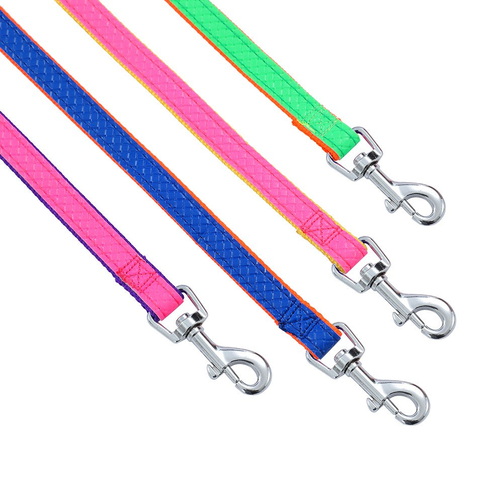 Colourful PU & Nylon Dog Leash – 1.5 × 120cm