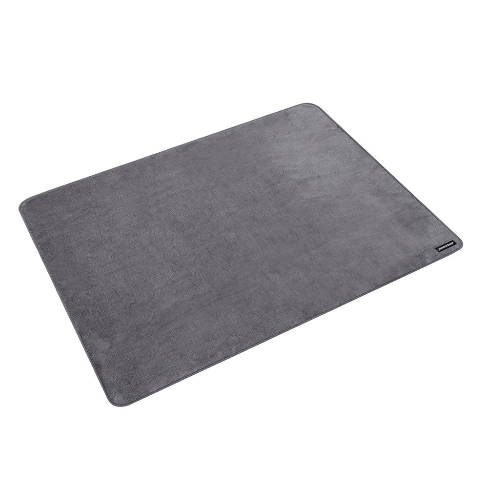 Fleece Pet Blanket With Piping Dark Grey 130x100cm