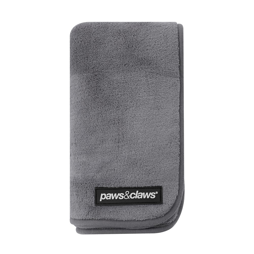 Fleece Pet Blanket With Piping Dark Grey 130x100cm