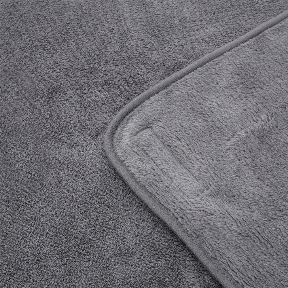 Fleece Pet Blanket With Piping Dark Grey 130x100cm