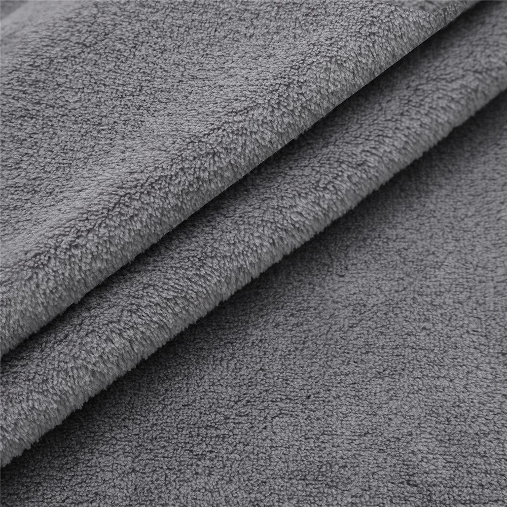 Fleece Pet Blanket With Piping Dark Grey 130x100cm